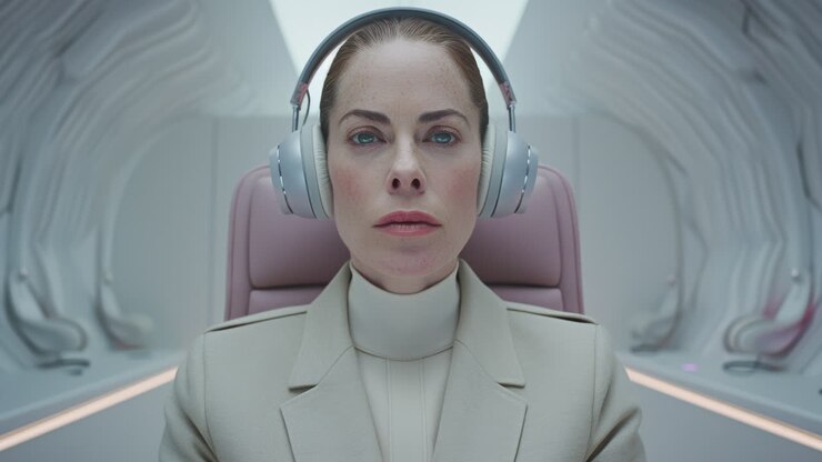 Technologie-Geschäftsfrauen mit VR-Headsets, erstellt mit KI.