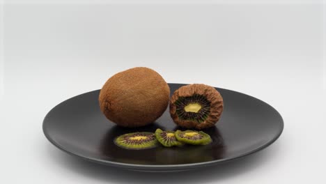 rotting kiwifruit timelapse. 35 days in 21 seconds