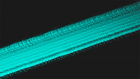 黒のグラデーションに青のストライプのペイント ブラシをはねかける