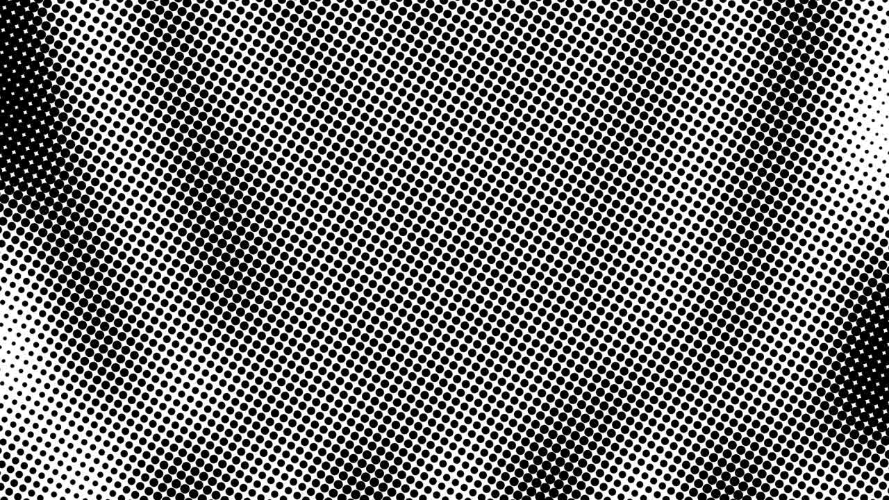 Half tone of many dots, computer generated abstract background, 3D render backdrop with optical illusion effect