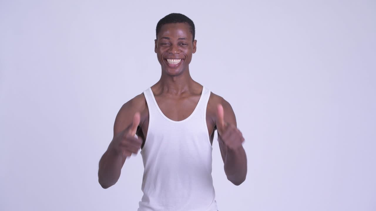Young handsome African man