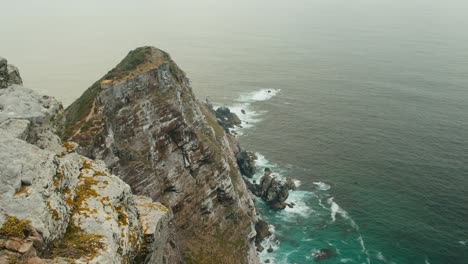 mountain view with scenic seashore in cape town