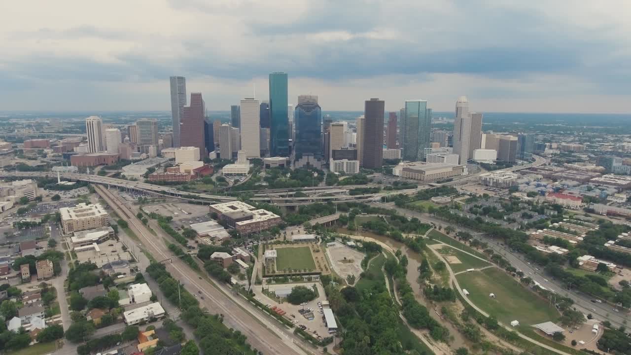 휴스턴 텍사스 스카이라인 다운타운 에어리얼 4