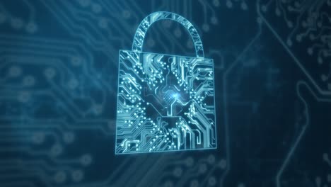video concettuale della sicurezza della connessione del circuito