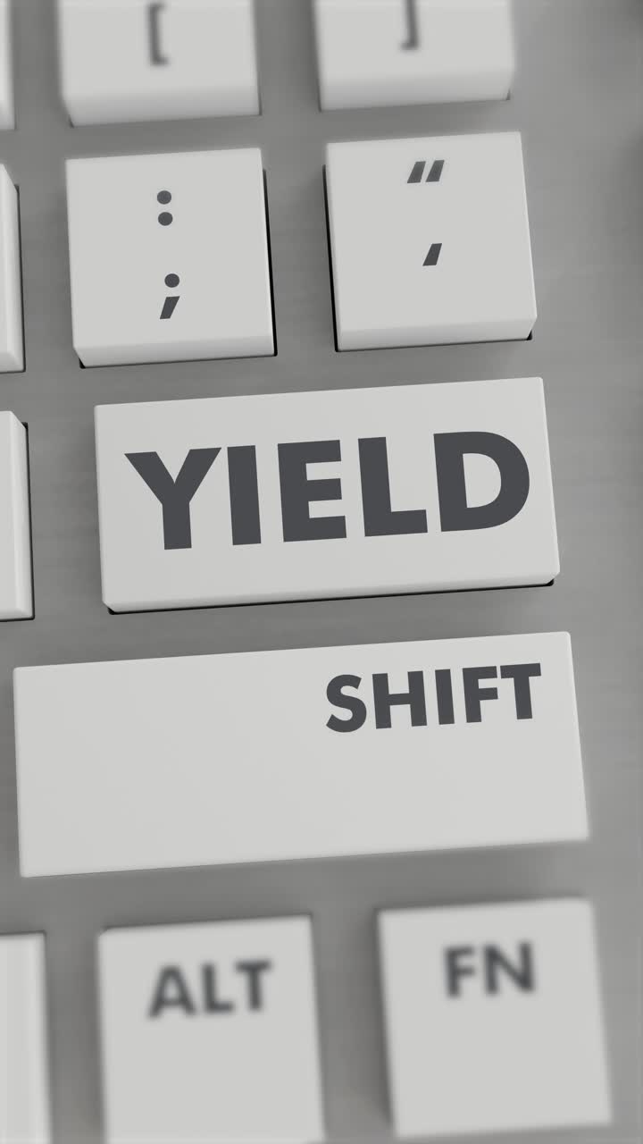YIELD BUTTON PRESSING ON KEYBOARD Vertical Video