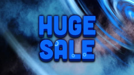 Animation-of-huge-sale-text-over-blue-striped-background