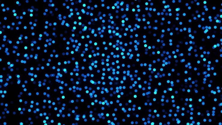 Abstract Blue Bokeh Background