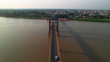 aerial view: maria nieves bridge connecting san fernando de apure