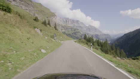 driving video of the sustenpass in switzerland