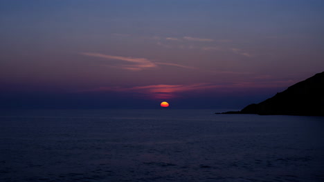 sunset over the ocean