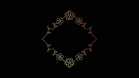 floral decorative frame