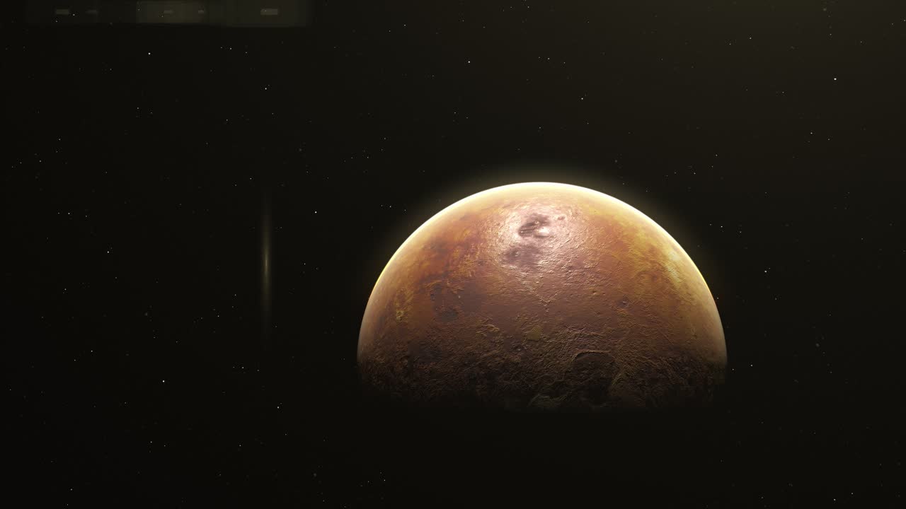 hermoso planeta venus en el espacio profundo - animación