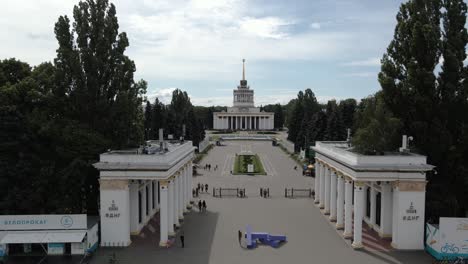 aerial shot of expo center of ukraine