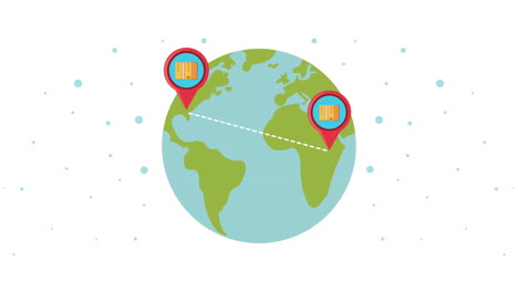 global shipping route