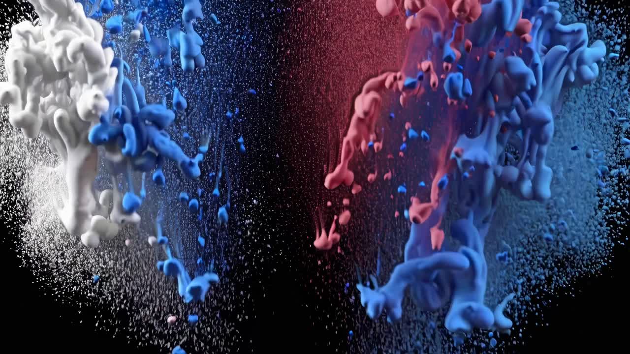 Abstract Ink Splash Art