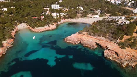 cala gracio and cala gracioneta beaches in ibiza, spain