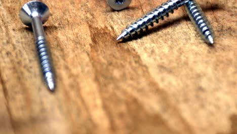 Torx-woodscrews-on-wooden-table-top