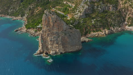 sardinia from the sky: monolite di pedra longa as a natural jewel