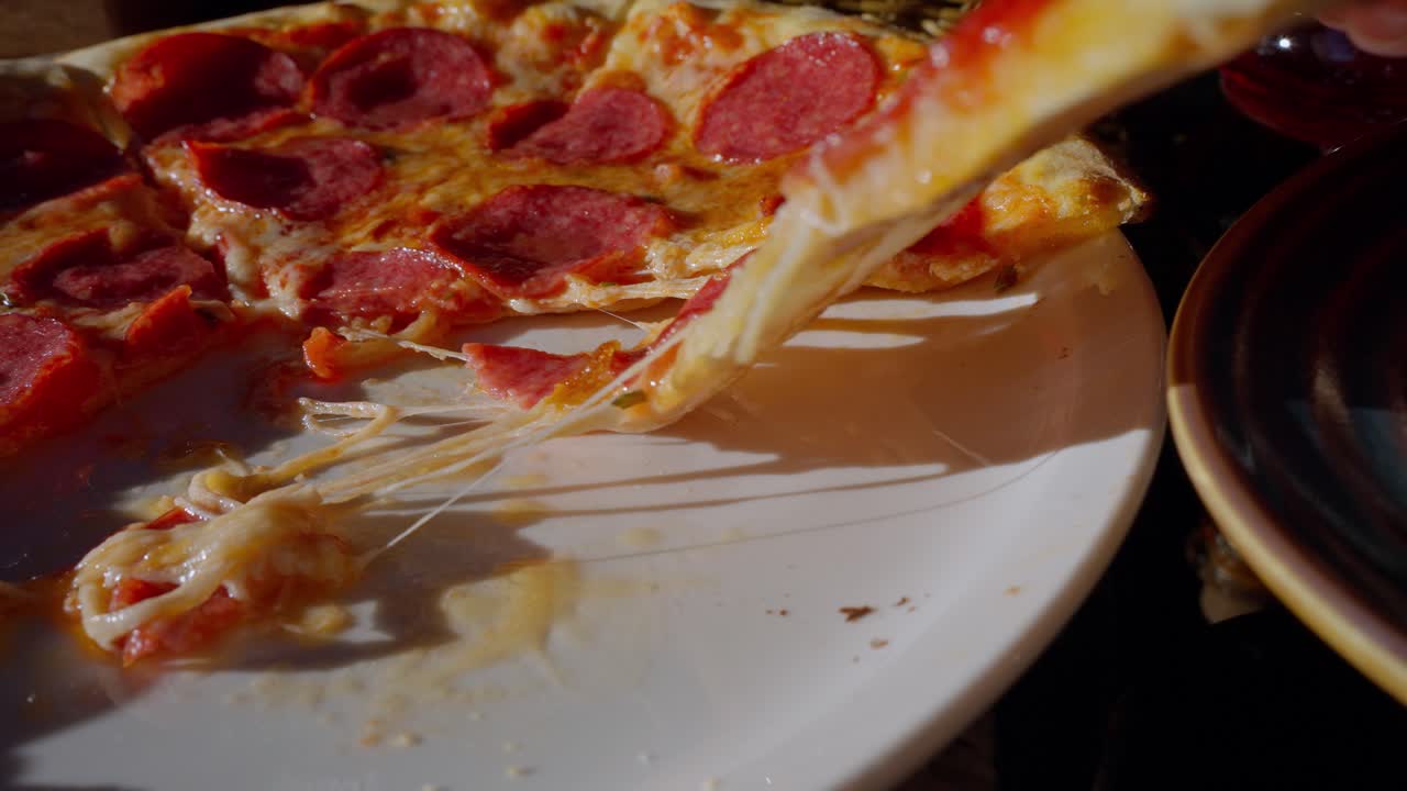 Pizza with Pulled Cheese