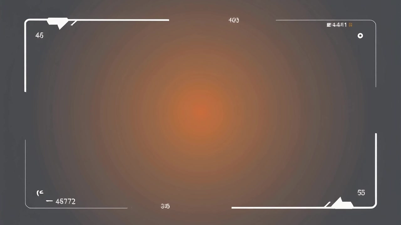 Digital Camera Viewfinder Interface Overlay with Changing Data