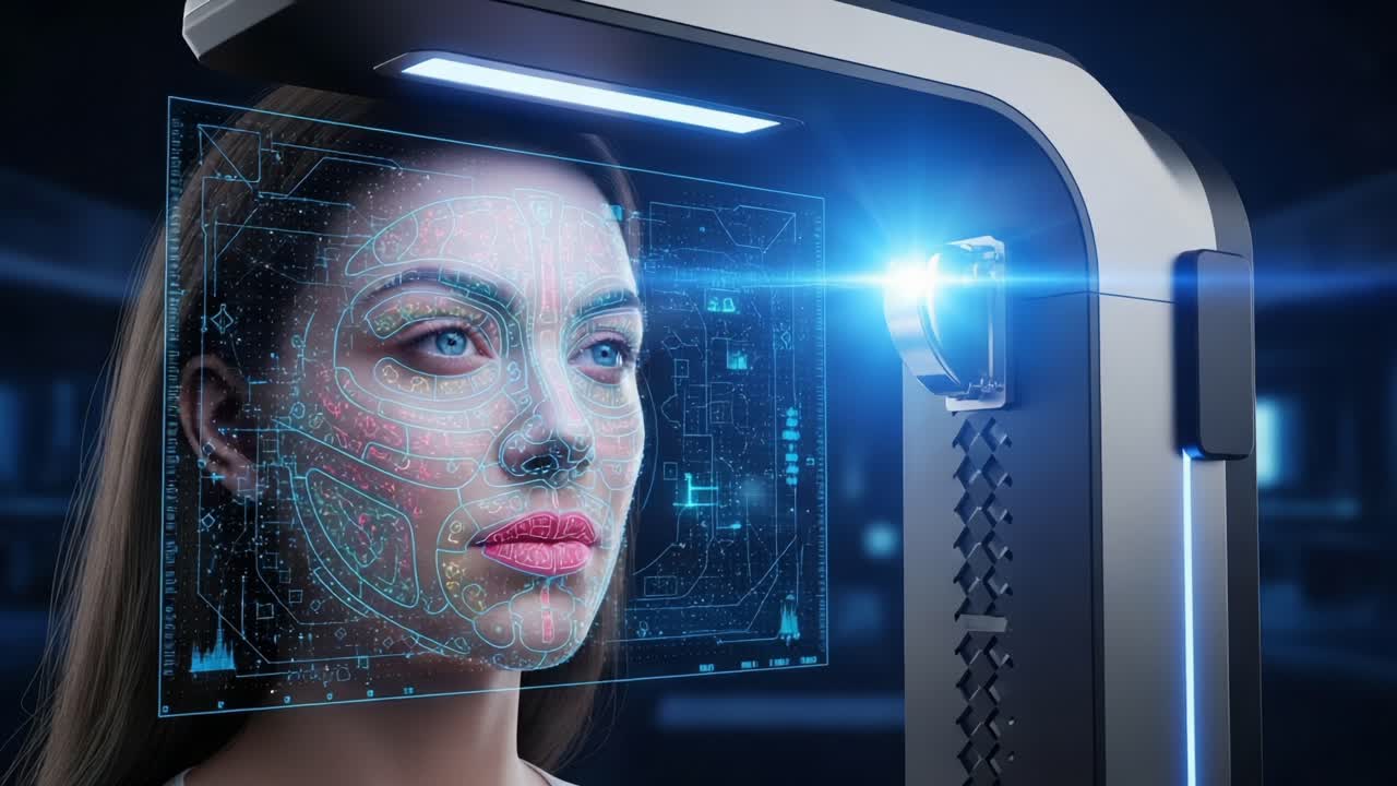Advanced Facial Recognition Technology in Use: An Innovative Approach to Biometric Identification and Analysis with Detailed 3D Mapping and Scanning Features