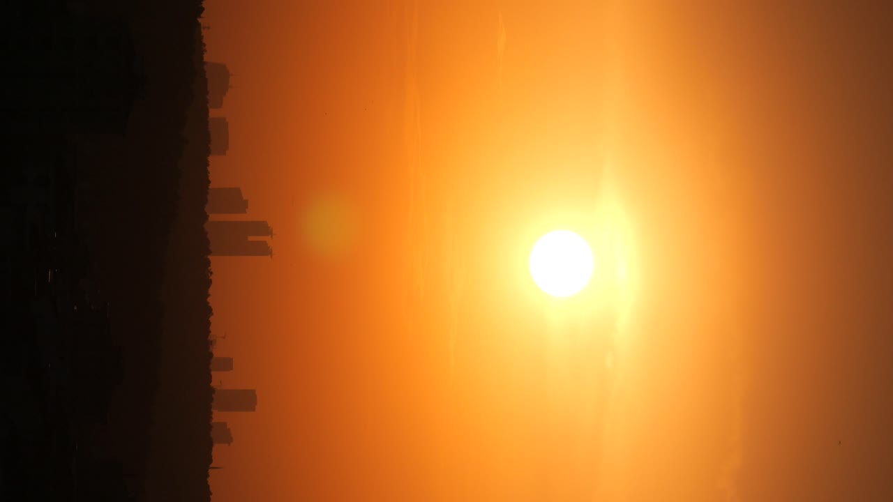 City Sunset Silhouette