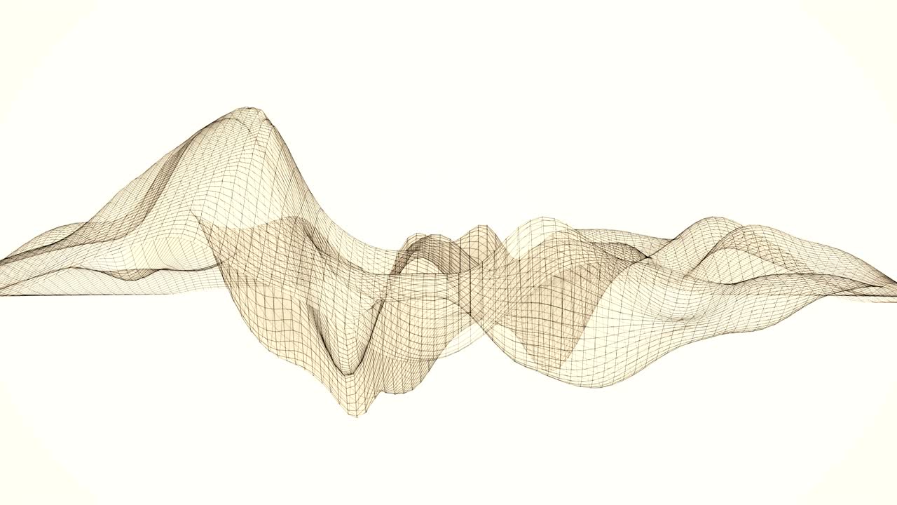 líneas de marco de alambre abstractas.