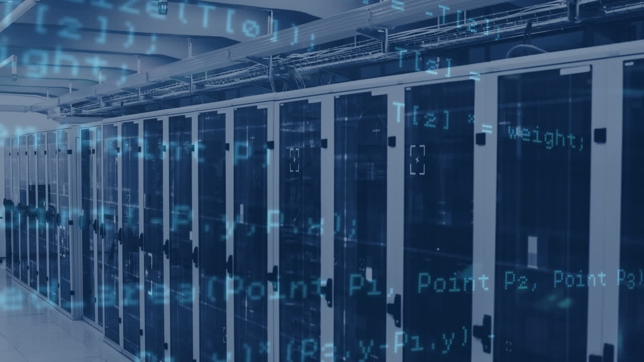 Animation of data processing over servers