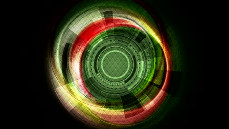 tecnología oscura brillante diseño gráfico de movimiento de ciencia ficción