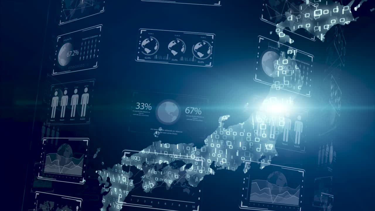 ciudad inteligente, mundo digital, concepto de red de comunicación global. gráfico de negocios 6g. negocio global.