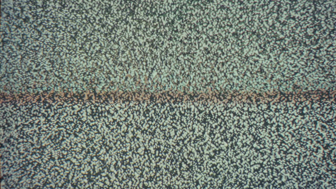 Retro TV Static Screen with No Signal and Interference