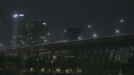arena de la bahía de la marina de singapur por la noche