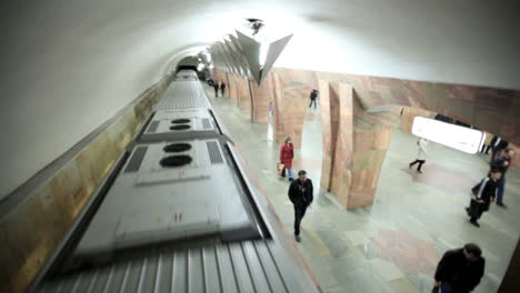 train runaways at the marksistskaya metro station