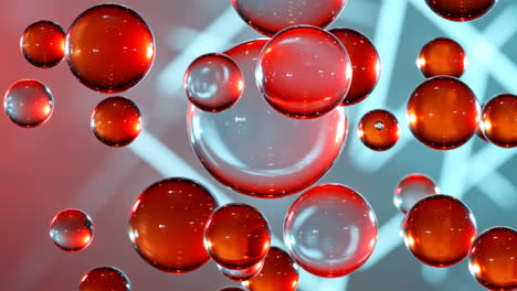 abstract red spheres