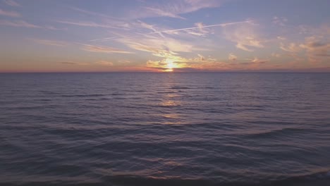 the waves of the baltic sea at sunset-3