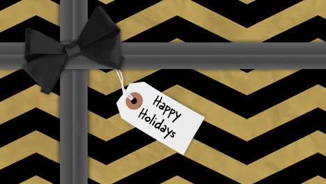 christmas gift in festive wrapping