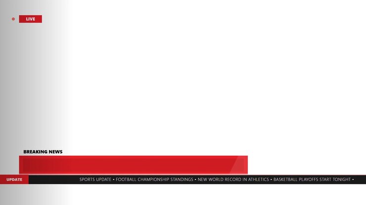 Sports News Breaking News Lower Third Graphic Animation