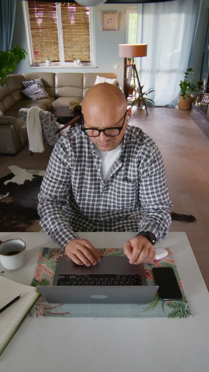 Man Working from Home