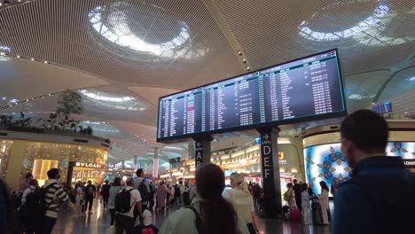 people waiting at an airport terminal