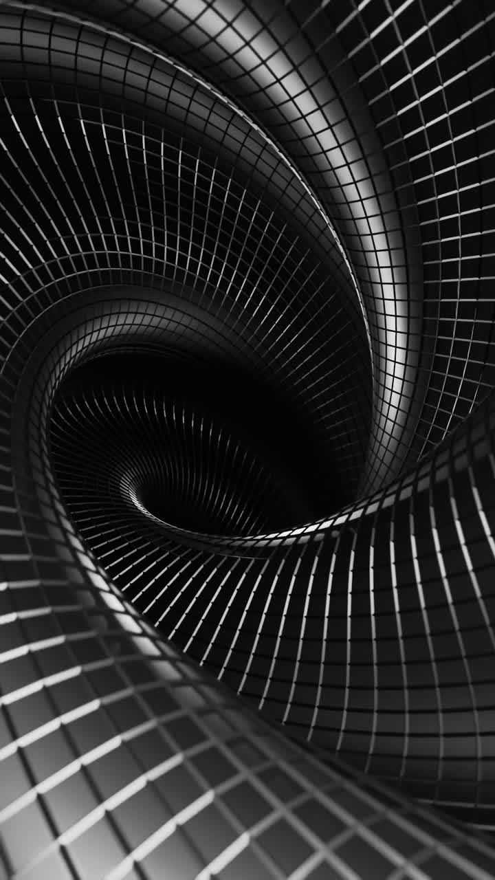 túnel geométrico 3d abstracto