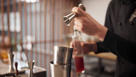 bartender making a cocktail