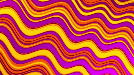 seamless animation loop of trendy multicolored retro wave pattern moving from left to right