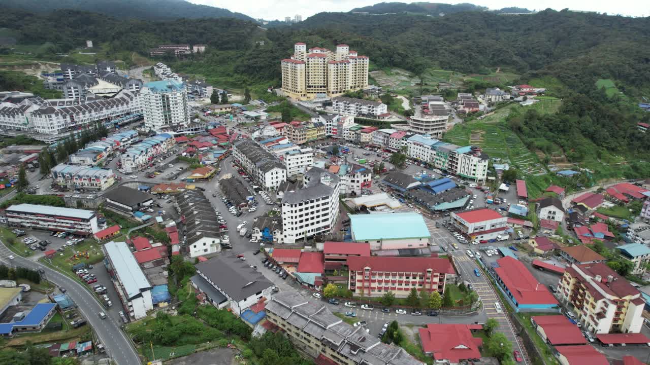 말레이시아의 카메론 하이랜드 지역 내의 브린창 지역의 일반 풍경