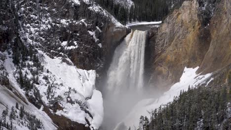 View-of-Yellowstone-Lower-Falls-SLOW-MOTION
