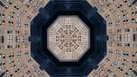 city new york kaleidoscope landscape mandala animation graphic party background led trance trippy