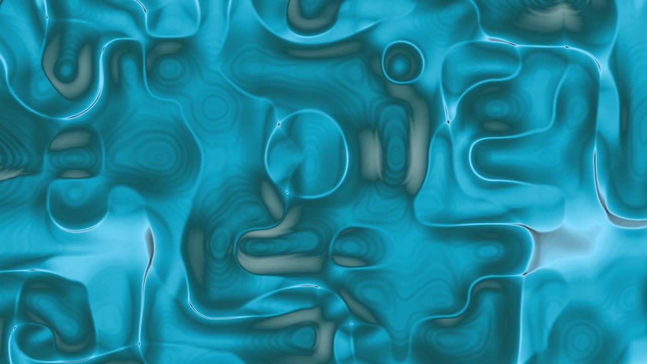 Sfondo animato in loop dinamico astratto con liquido blu organico.