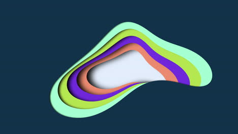 onda 3d vibrante y dinámica de formas y líneas coloridas