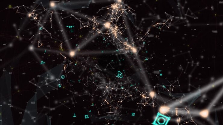Animation of data processing over data processing
