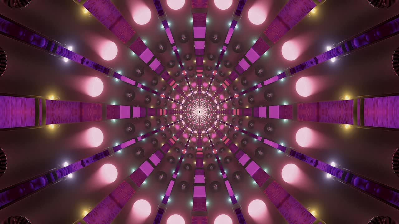 Rasakan visual terowongan warna-warni yang berputar tanpa batas dan memikat imajinasi. Tampilan ini menyajikan pergeseran pola dan cahaya, menciptakan pengalaman visual yang menarik untuk setiap suasana.