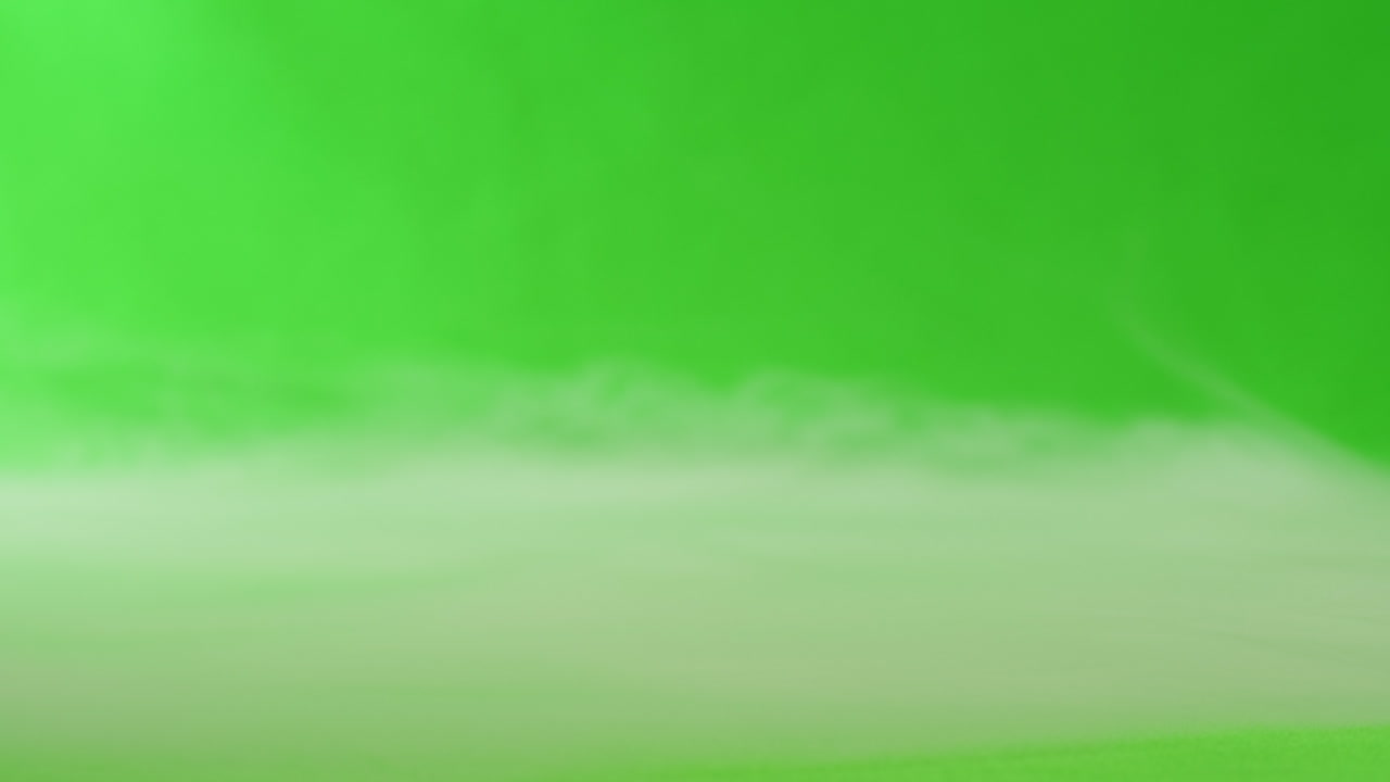 humo en la pantalla verde